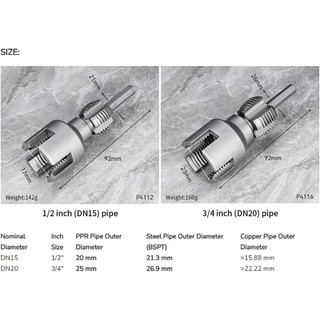 Tích hợp Công cụ ren ống bên trong và bên ngoài Công cụ cắt ren ống 2026 Công cụ làm ren PVC cho máy khoan điện Công cụ đọc lại ống nhựa hợp kim chính xác phù hợp dùng trong gia đình xưởng sửa chữa và mang theo tiện lợi