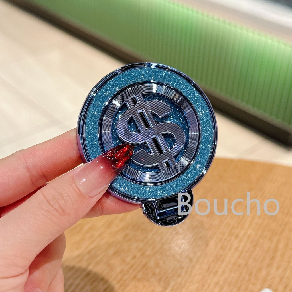 Mới Xoay Con Quay Hồi Chuyển Tiền Logo Đế Điện Thoại Flash Kim Cương Cao Su Khóa Sáng Tạo Cố Định Điện Thoại Vòng Khóa Để Bàn Đứng