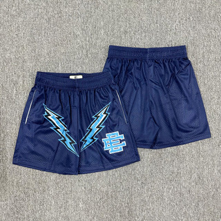 EE Sports Fitness Casual Lightning In hình Boxer dài đến đầu gối Eric emanuel Quần short bóng rổ thoáng khí lưới Mỹ