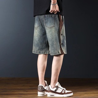 Quần Jean Nam DICHUANGZHE Quần Short Retro Thẳng Thường Ngày