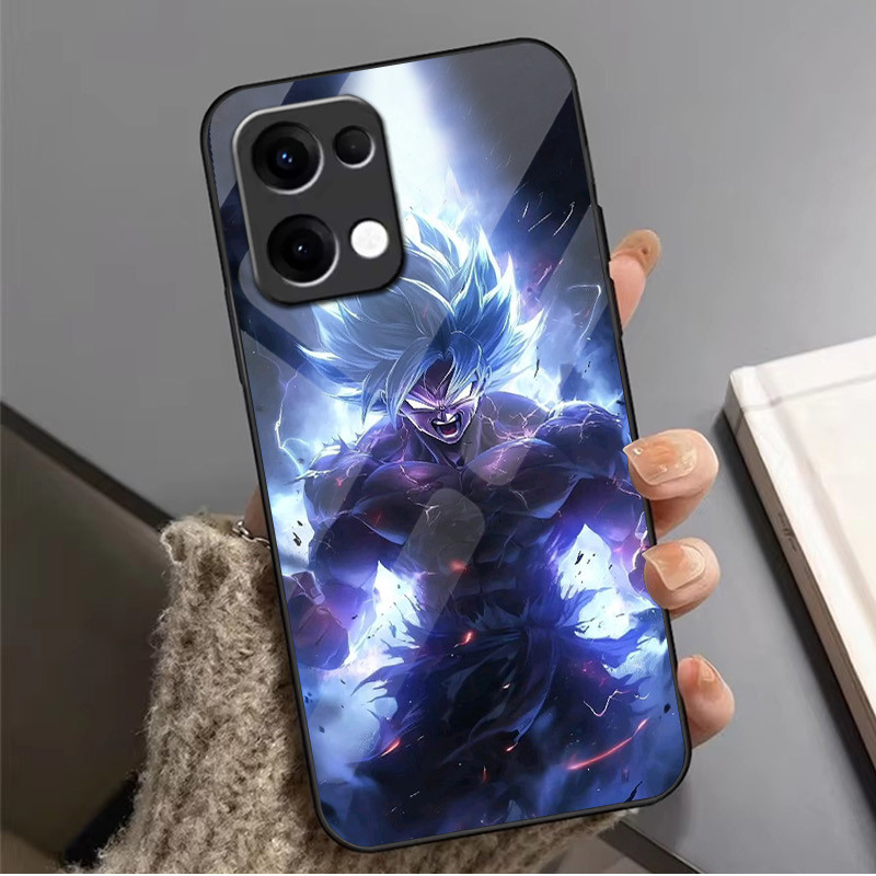 Ốp Điện Thoại dragon ball z goku 08 Kính Cho Oppo A54 A74 4G A79 5G A94 A3X Reno 11 12 13 11F 12F 13F 10 8 Cover