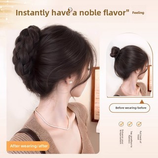 Bun Hair Piece dành cho nữ, Bánh rán tóc Updo có kẹp màu vàng, Bánh phồng cao cấp Chignon cho vẻ ngoài thanh lịch (Có sẵn màu sắc tự nhiên)