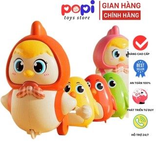 Đồ Chơi Vặn Cót Gà Nối Đuôi Nhau Gà Con Chạy Theo Hàng Vui Nhộn, Kích Thích Bé Tập Bò