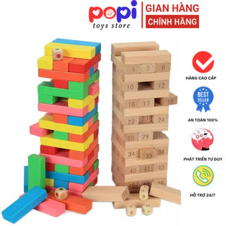 BỘ ĐỒ CHƠI CHƠI RÚT GỖ LOẠI TO 48 Thanh Bộ Rút Gỗ Giúp Bé Tăng Khả Năng Sáng Tạo GO48