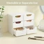 Hộp lưu trữ máy tính để bàn CHEESELY, Hộp đựng mỹ phẩm dung tích lớn 3 tầng, Hộp chia Mini kiểu ngăn kéo cho đồ dùng văn phòng Hộp đựng mỹ phẩm trang sức