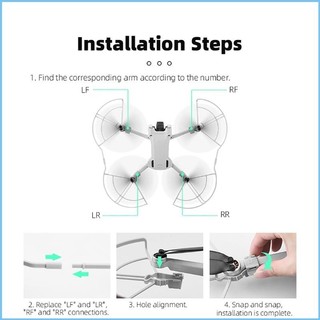 EZ cho MINI 3 3 Cánh Quạt Bảo Vệ Nhanh Cánh Quạt Bảo Vệ Vòng Bảo Vệ Lồng Bảo Vệ