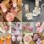 CATIYAHA 1 Đôi Dép Hoa Phalaenopsis, Mô Phỏng Coloful Bướm Phong Lan Thái Cổ Tích Bướm Hoa Khóa Giày, Thiết Kế Cá Tính Phụ Kiện Giày Hoa Ngọt Ngào