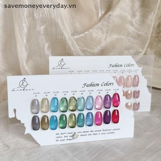 [savemoneyeveryday] Bảng hiển thị màu móng tay Acrylic Đầu giả Gel Ba Lan Đế trưng bày Salon Làm móng tay Kệ trưng bày trang trí chụp ảnh [vn]