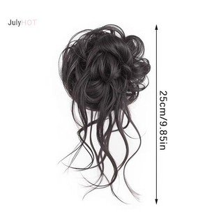 JULYHOT Sợi Chịu Nhiệt Tổng Hợp Tự Nhiên sels Xoăn Sóng Tóc Lộn Xộn Bun Dành Cho Nữ Và Bé Gái Tiệc Cưới Hàng Ngày Massivedeals
