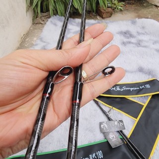 Cần lure bọ cạp Đỏ hàng cao cấp phôi carbon xoắn X Toàn Thân cực khỏe