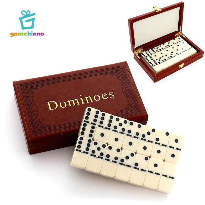 Gamchiano Dominoes Bộ Trò Chơi Có Hộp Quà Tặng 28 Thẻ Domino Công Cụ Giáo Dục Trẻ Em