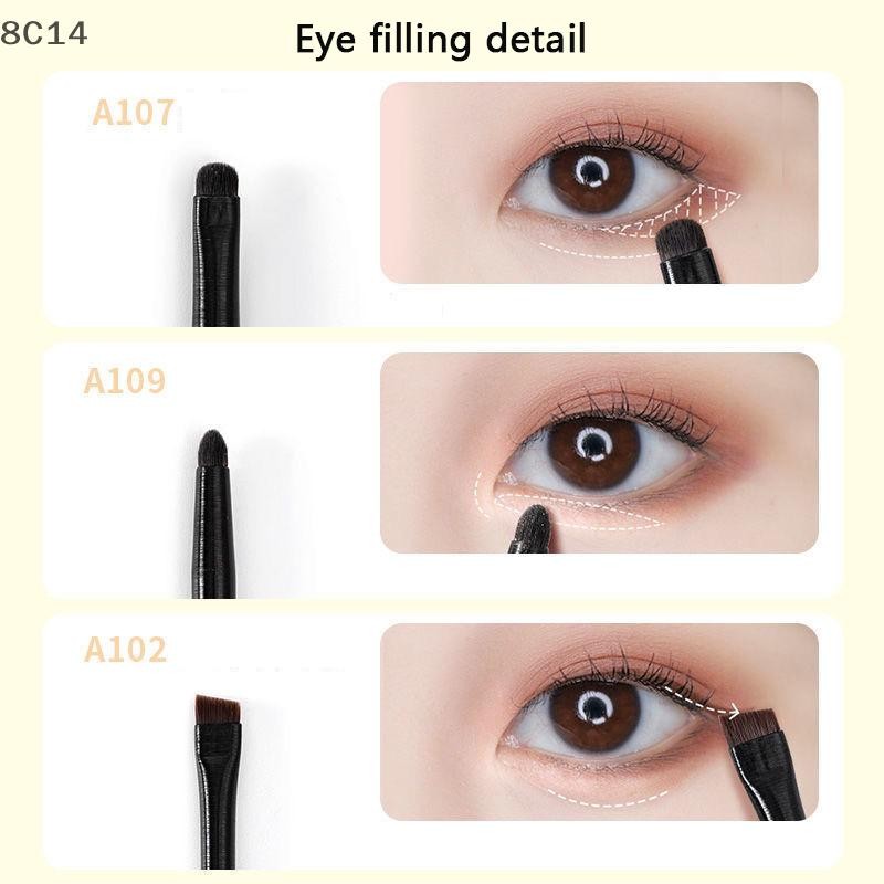 [8C14] Bộ cọ trang điểm mắt 6 CÁI Phấn mắt hình tròn mềm Bút kẻ mắt Bút kẻ lông mày Dụng cụ mỹ phẩm làm đẹp da mặt dành cho nữ [8C]