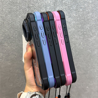 Giáp Màu Kẹo Clash Cho Ốp lưng iPhone 15 14 13 12 16 Pro Max Plus Đứng Có Dây Đeo Cổ Tay Ốp lưng
