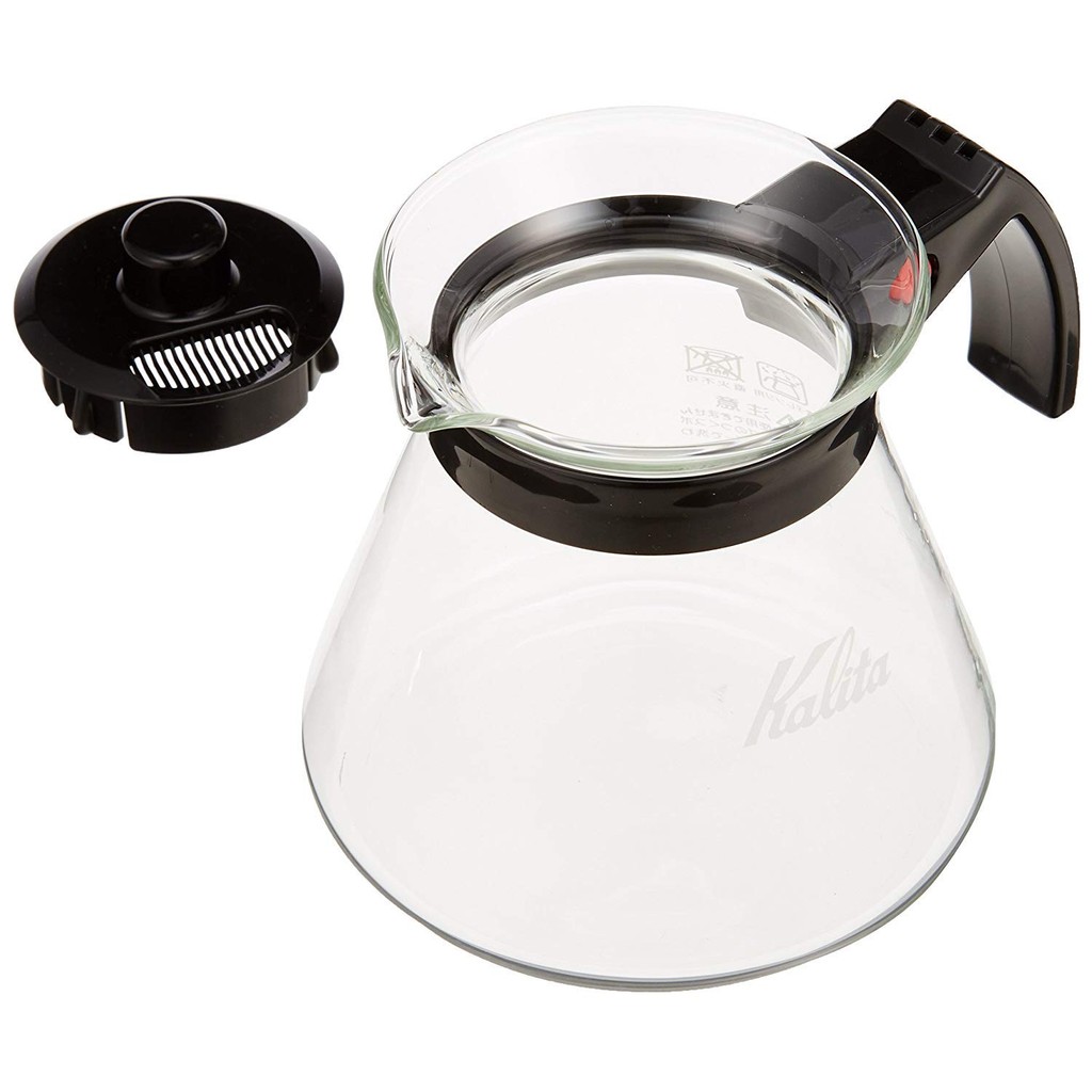 Kalita Coffee Drip Set with Three Holes for Fast Extraction, Bringing Out Only the Flavor Before Any Bitter Tastes. High Insulation Ceramic Dripper Set for 2-4 People, Model 102-Roto Set N. Stylish Drip Equipment for Camping, Outdoor Activities, Cafes, an