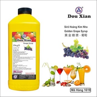 Siro Douxian hoàng kim bình nhựa vuông 2.5kg