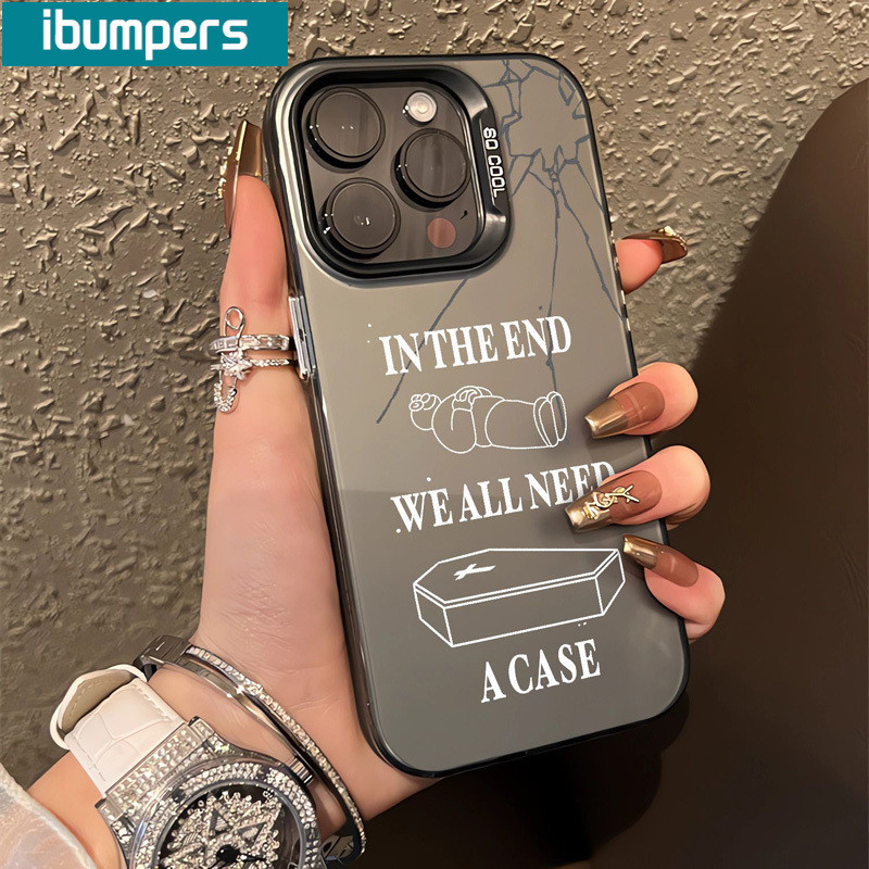 ibumpers Ốp Lưng IPhone Ngộ Nghĩnh Độc Đáo Họa Tiết Hoạt Hình Ốp Điện Thoại IMD Cứng Trơn Chống Bẩn Chống Sốc Cho IPhone 16 15 14 12 13 11 Pro Max