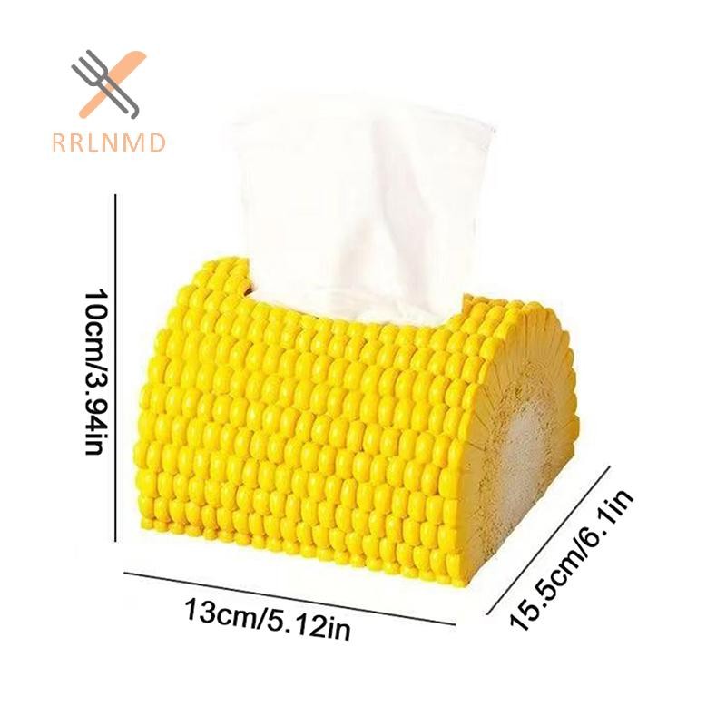 Rrlnmd Hộp Đựng Khăn Giấy Hình Ngô Trang Trí Hộp Đựng Khăn Giấy Thanh Lịch Hộp Bảo Quản Khăn Ăn Có Thể Đổ Lại Giá Đựng MỚI