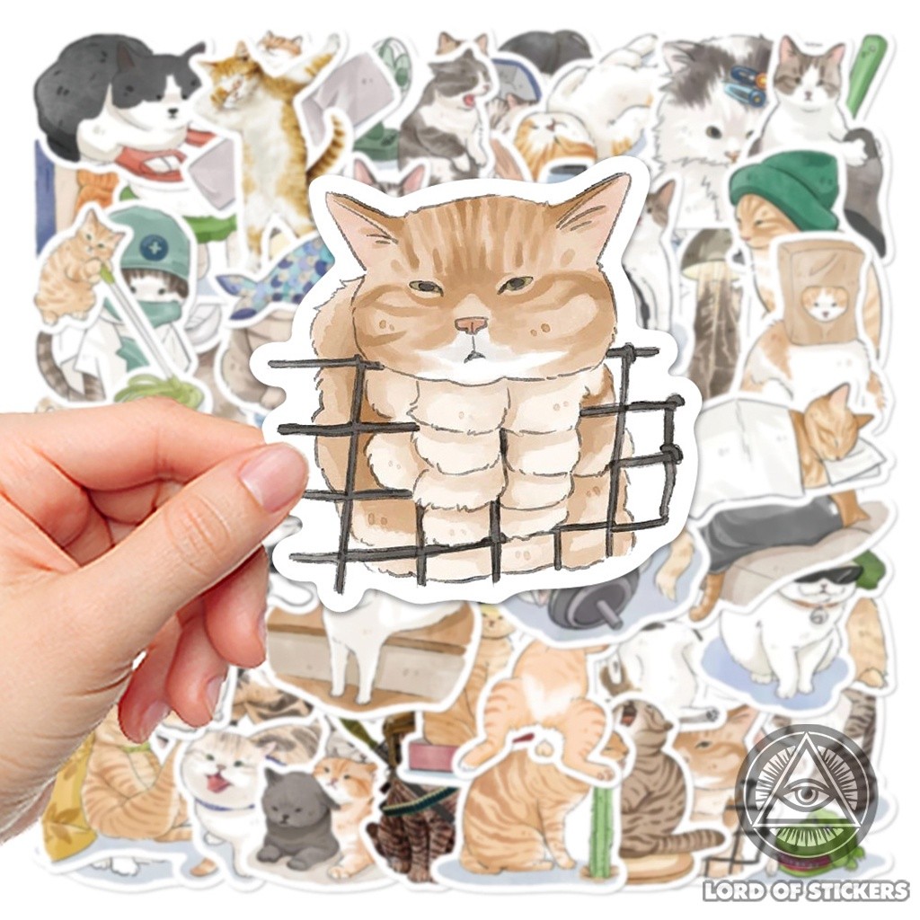 50 Hình Dán Mèo Cute Sticker Meme Hài Hước Dễ Thương