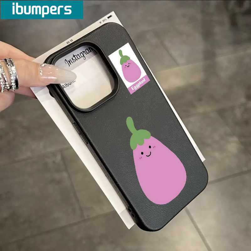 ibumpers Ốp Lưng iPhone Hàn Quốc Thực Phẩm Dễ Thương Họa Tiết Da Ốp Điện Thoại Dày Dặn Silicon Mềm Chống Sốc Chống Bẩn Cho Iphone 16 15 14 12 13 11 Pro Max IP 7 8 Plus X XS XR