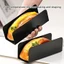 Exhila Bộ 4 Khuôn Bánh Mì Thép Carbon Hình Dạng Tinh Tế Xử Lý Khuôn Nướng Bánh Để Nướng Thịt Heo Hoàn Hảo Chop Buns Tại Nhà