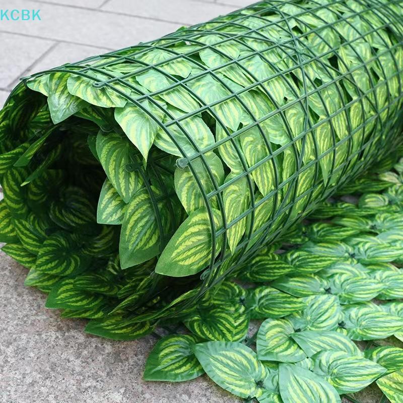 [Kc] Tấm hàng rào lá xanh nhân tạo Ivy Hedge Màn hình hàng rào bảo mật giả cho gia đình Trang trí ban công sân vườn ngoài trời 0,5X3m [BK]