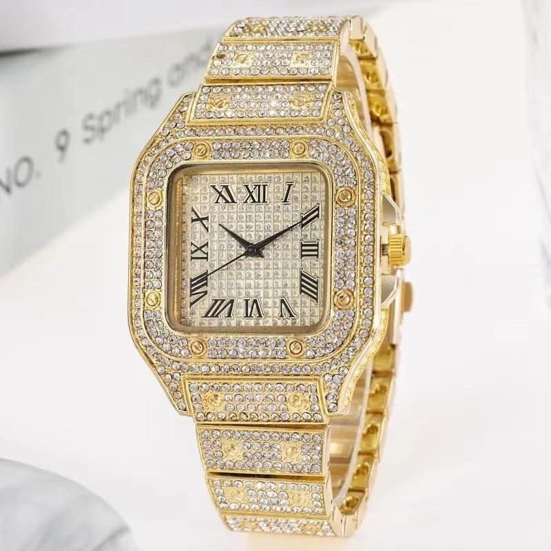 (Tặng nhẫn) Top 5 mẫu đồng hồ nam đính đá HOT nhất 2026, kèm dụng cụ điều chỉnh dây - CW WATCH