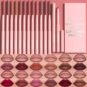 6 Màu Nhung Matte Lipliner Bộ Bút Chì Son Môi Chống Thấm Nước Chống Dính Cốc Trang Điểm Hoa Hồng Đỏ Son Tint Khỏa Thân Nâu Son Lót Bút