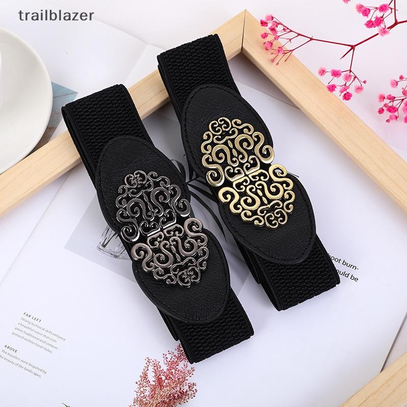 Trailblazer Thời Trang Hàn Quốc Nữ Trang Trí Co Giãn Thắt Lưng Rộng Khóa Đầm Áo Len Áo Len Thắt Lưng Cho Người Phụ Nữ Mới