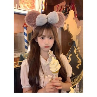 Nơ Băng Đô Đầu Nữ Băng Đô Dễ Thương Shirley Rose Sang Trọng Rửa Mặt Mũ Công Viên Giải Trí Ảnh Phụ Kiện 12.18