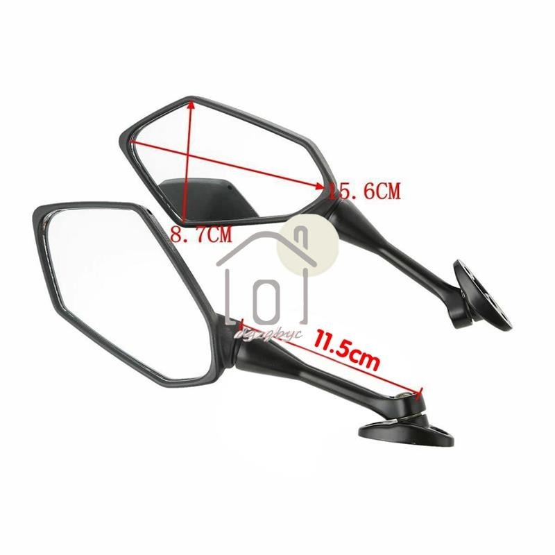1 Cặp Xe Máy Trái Phải Phía Sau Gương Chiếu Hậu Cho Xe Honda CBR 1000RR 2004-2007 600RR 2003-2018
