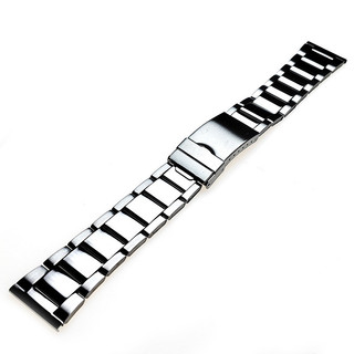 Dây đồng hồ thép không gỉ 12-24mm cho nam nữ, vòng tay kim loại, tương thích đồng hồ cơ/thạch anh
