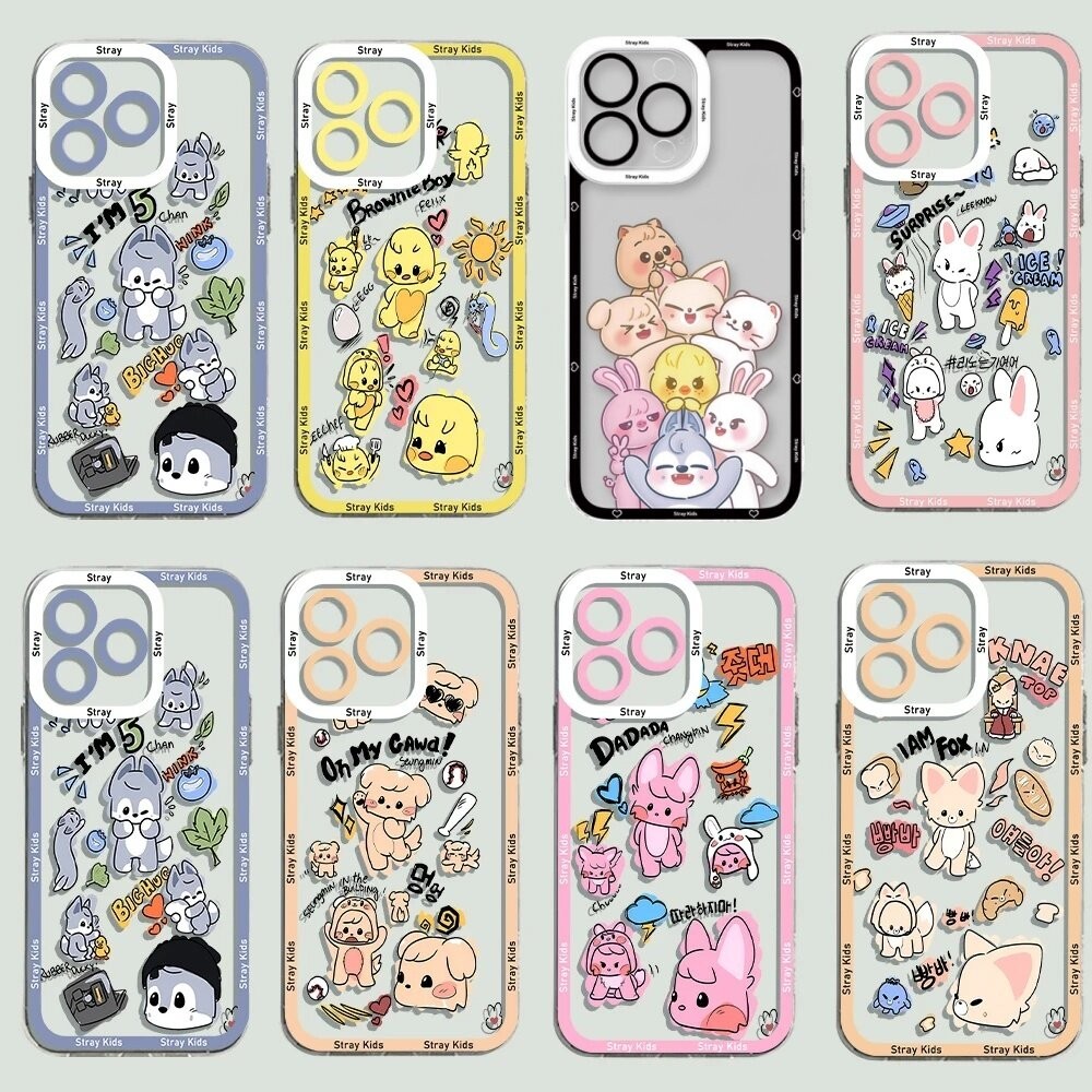 Vỏ điện thoại hoạt hình dễ thương Stray Kids cho Infinix GT 20 Pro Note 40 Pro Hot 50 40 Pro 30i 30 Smart 8 Pro 9 TECNO Spark 30C GO 2025 Vỏ bảo vệ Camera