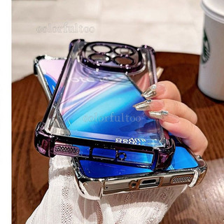Mạ Vuông Mềm Trong Suốt Cho Xiaomi Redmi Note 15 14 Pro Plus 14Pro + Note15Pro 4G 5G Chống Sốc Mạ Điện Bốn Góc Vỏ Điện Thoại Túi Khí Ốp Lưng Silicon