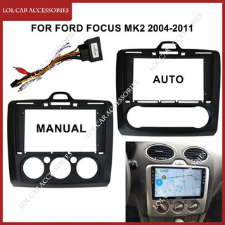 9 Inch Dành Cho Xe Ford Focus MK2 2004-2011 Đài Phát Thanh Ô Tô Âm Thanh Nổi Android GPS MP5 Vỏ Máy Nghe Nhạc Khung 2 Din Đầu Đơn Vị Fascia Dash Ban Bao