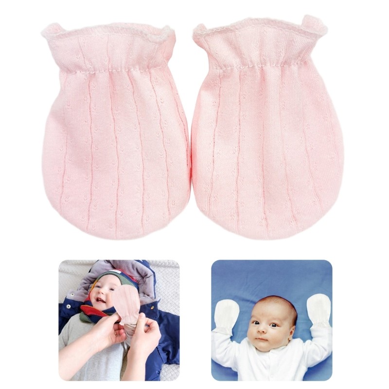 DASBSUG Găng Tay Cotton Mềm Cho Bé 0-12 Tháng Tuổi Trẻ Sơ Sinh Ngăn Ngừa Trầy Xước Trên Da Tinh Tế Thoáng Khí Và Thoải Mái G