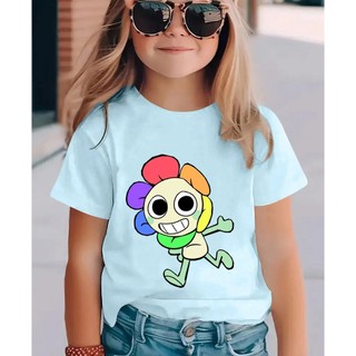 2025 Áo thun họa tiết hướng dương thế giới Dandy mới dành cho trẻ em Áo thun ngắn tay mùa hè