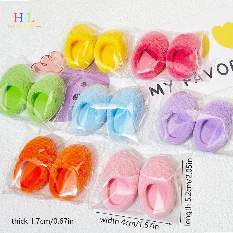 HL 1 / 12 Nhà Búp Bê Mô Phỏng Dép Sang Trọng Mô Hình Nhà Búp Bê Thu Nhỏ Giày Trang Trí Búp Bê Phụ Kiện Trang Phục LMWU
