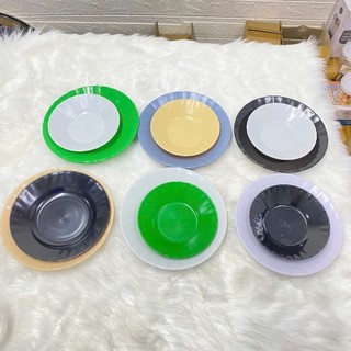 [Giá Xưởng] Đĩa nhựa sâu lòng, đĩa quán nhậu, đĩa nhựa melamine sâu lòng dày dặn loại 1