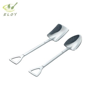 [ELOY] Bộ dao kéo thìa cà phê bằng thép không gỉ Retro Sắt Xẻng Kem Muỗng Muỗng sáng tạo Muỗng trà-máp Bộ đồ ăn VN