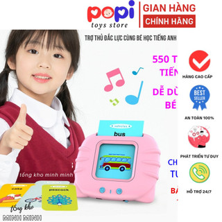 [SỈ] Máy đọc thẻ tiếng anh, Máy đọc thẻ Song ngữ VIỆT ANH loại: 255 flashcard & 112 flashcard- KÈM PHIẾU BẢO HÀNH- POPIK