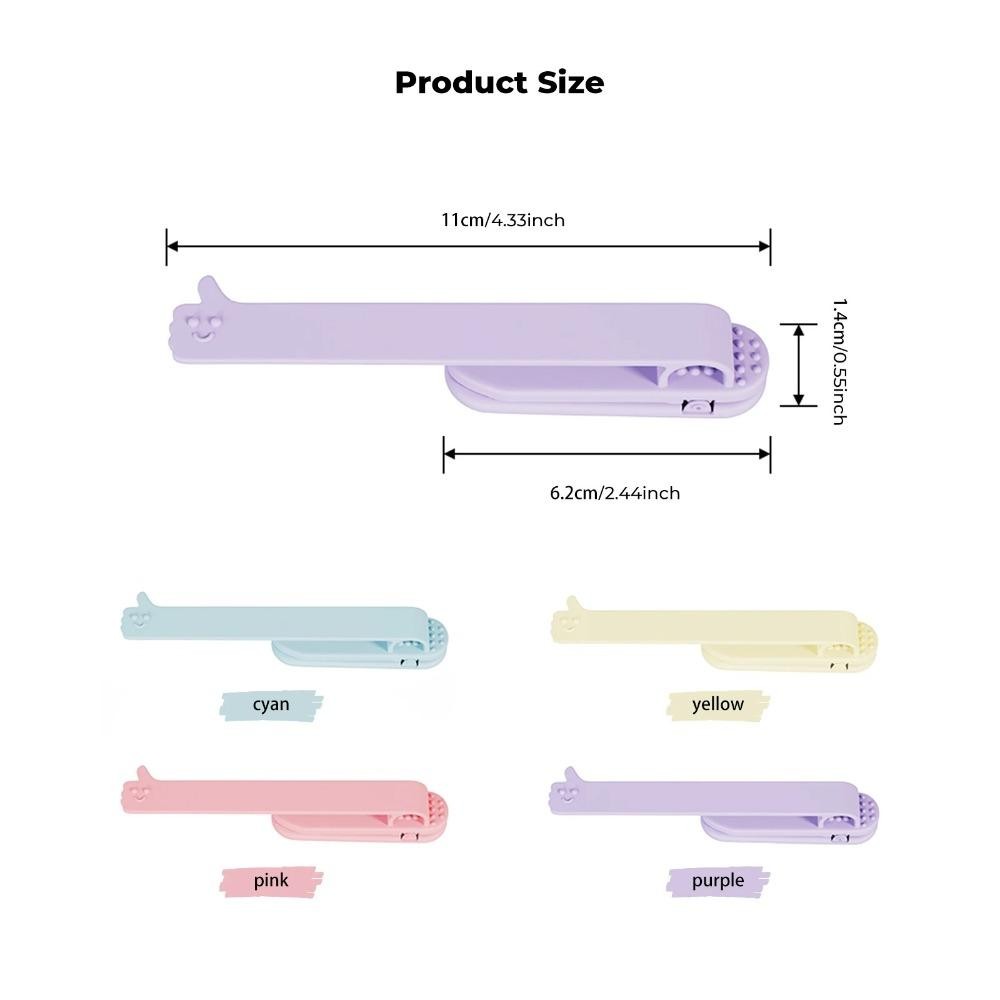 Đánh Dấu Trang Thông Minh TUYỆT VỜI, Tự Động Theo Dõi Trang Lật Silicone Mềm Đánh Dấu Trang, Nhẹ Có Khe Cắm Bút Di Động Mỏ Vịt Đánh Dấu Trang Sách Phụ Kiện Phụ Kiện