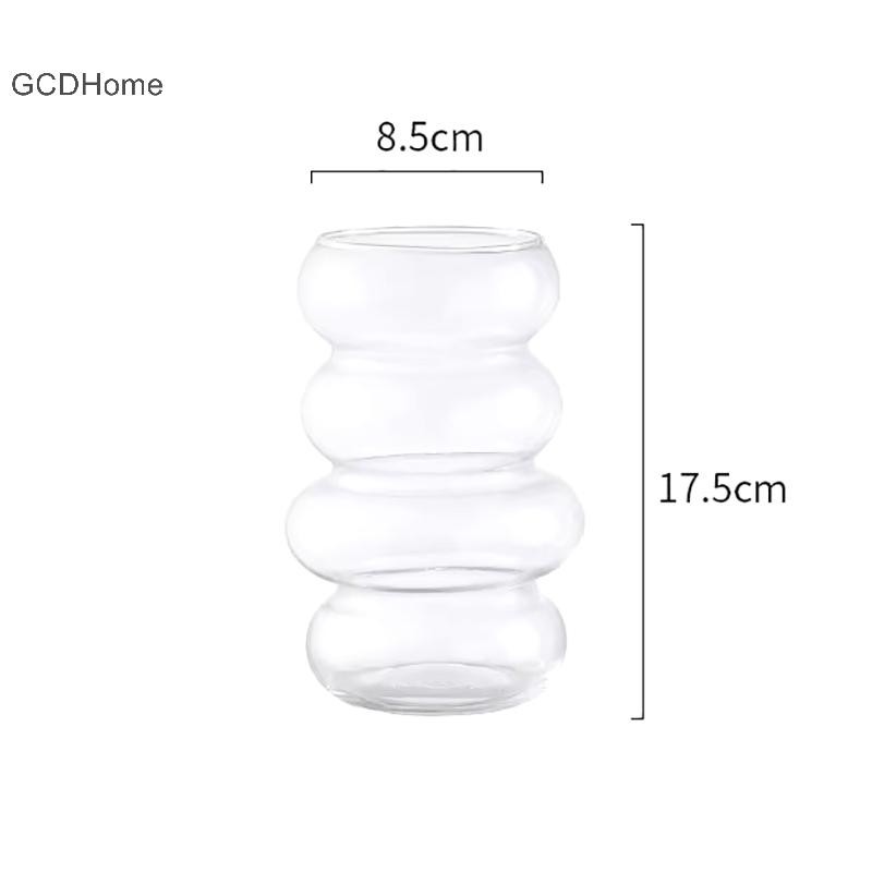 GCDHome 1 Scandinavia Xoắn Ốc Bình Thủy Tinh Sắp Xếp Hoa Nhà Bếp Phòng Khách Phòng Ngủ Nhà Bàn Cưới Bình Trang Trí HOT