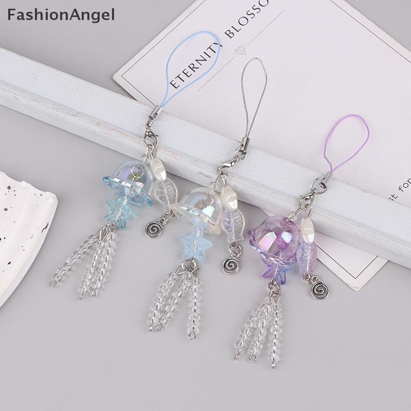 FashionAngel 1PC Y2K Thạch Cá Điện Thoại Quyến Rũ Móc Khóa Pha Lê Ngôi Sao Ngọc Trai Dây Điện Thoại Di Động Viền Độc Đáo Dây Buộc Điện Thoại Cho Nữ Cô Gái VN
