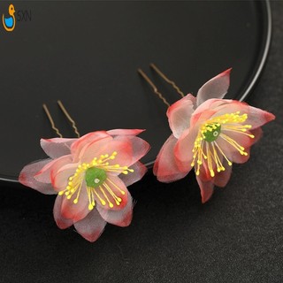Kẹp Tóc Kẹp Tóc Với Hoa Sen Trang Trí Chống Trơn Trượt Đa Năng Làm Đẹp Cô Dâu Mũ Cho Phù Dâu Tiệc Cưới