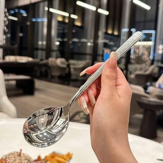 OIWLSAX321 Thìa Inox, Thìa Khuấy Dày Thìa Tráng Miệng, Bộ Đồ Ăn Tay Cầm Dài Muỗng Canh Inox