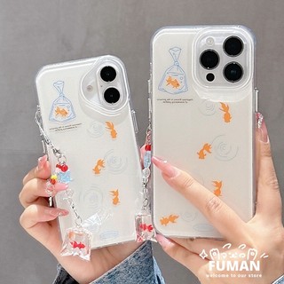 Ốp Điện Thoại Cá Vàng ins Phong Cách Cho Redmi Note 14 13 12 Turbo 4 3 11T 11 10 Pro Plus 5G Vỏ Mặt Dây Chuyền Cá Vàng Đơn Giản Chống Rơi Ốp Lưng Mềm