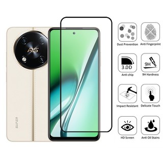 Bảo vệ màn hình kính cường lực 2 trong 1 itel RS4 cho itel Power 70 P65 P55 5G 4G Phim bảo vệ chất lượng cao & Phim ống kính máy ảnh