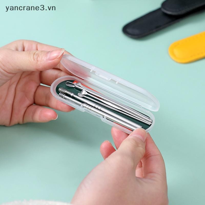 {YAN3} 6 Cái / bộ Dụng cụ lấy ráy tai Dụng cụ lấy ráy tai bằng thép không gỉ Dụng cụ xỏ lỗ Earwax Curette Spoon Care Ear Clean Tools {yancrane3.vn}