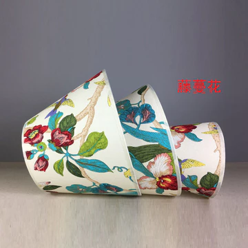 Đèn Chùm Vải Lanh Chụp Đèn Hoạt Hình Bàn Tròn Đèn Vỏ Đầu Giường Đèn Tường Đèn Sàn Đèn Chùm Đèn Chụp Đèn