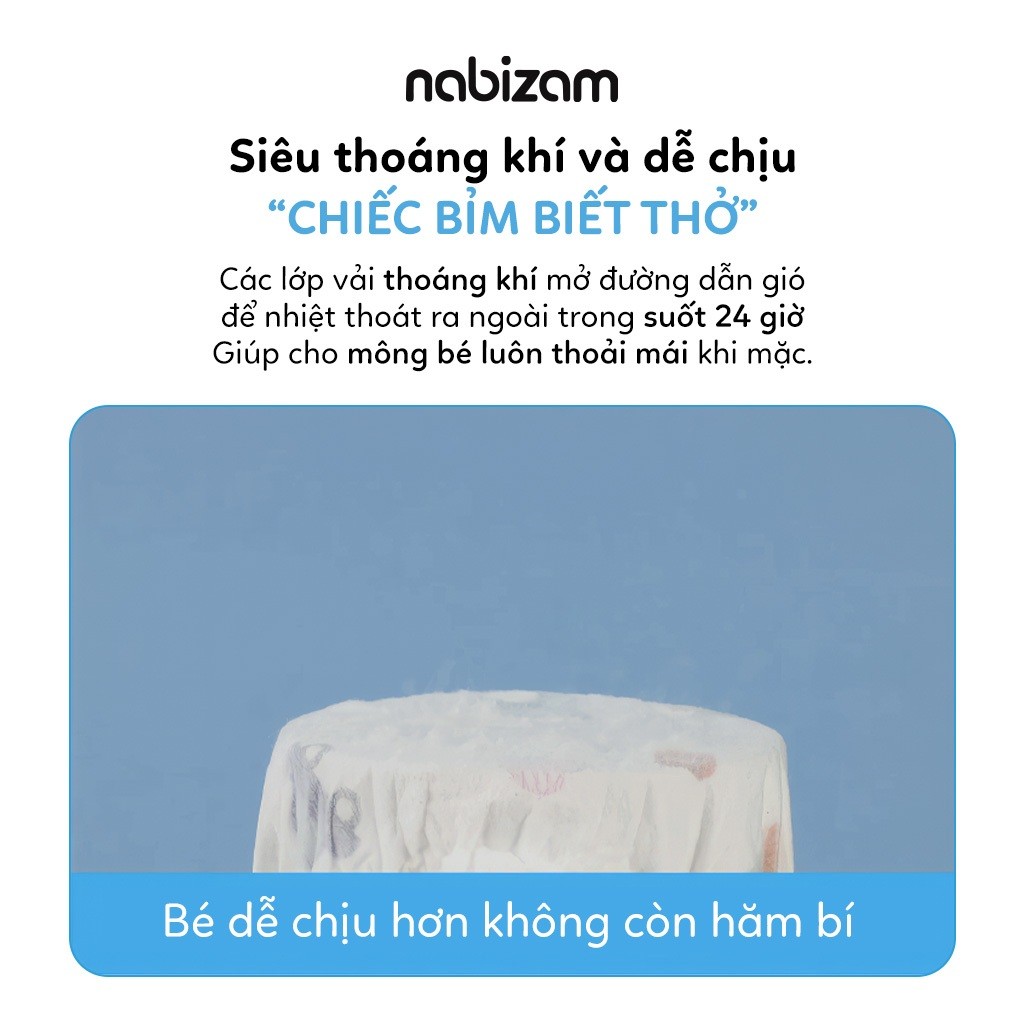 Ảnh Combo 2 Bịch Tã/Bỉm Đêm NABIZAM Signature Summer Nội Địa Hàn, Mỏng Mềm, Thoáng Khí, Siêu Thấm Hút Size L30/XL26/2XL22 4